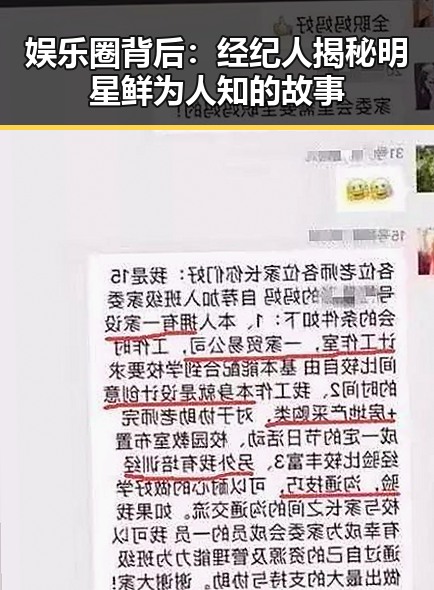 娱乐圈背后：经纪人揭秘明星鲜为人知的故事