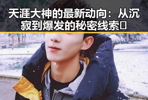 天涯大神的最新动向：从沉寂到爆发的秘密线索🤫